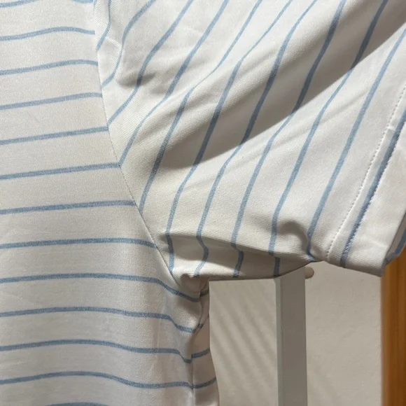 Under Armour Men's Polo Shirt with Blue Stripes - Picture 4 of 7